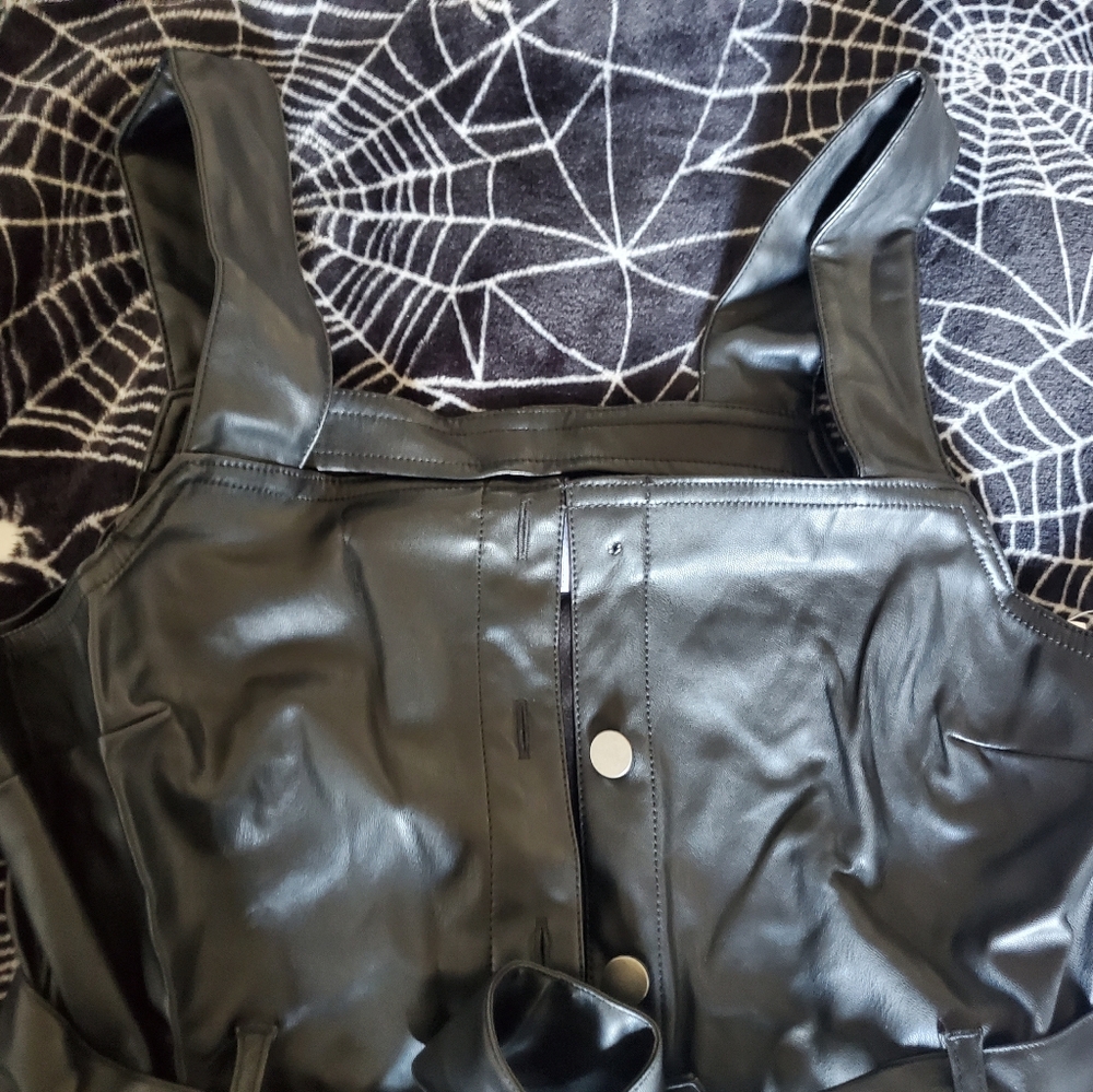 FAUX LEATHER DRESS - Picture 3 of 5